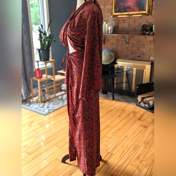 NWOT Handmade Indian Paisley Wrap 2pc Set - Picture 5 of 8